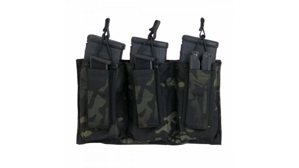 Tactical Assault Gear TAG MOLLE Shingle-Pistol Enhanced 3 Mag Pouch, Mc Black 835993