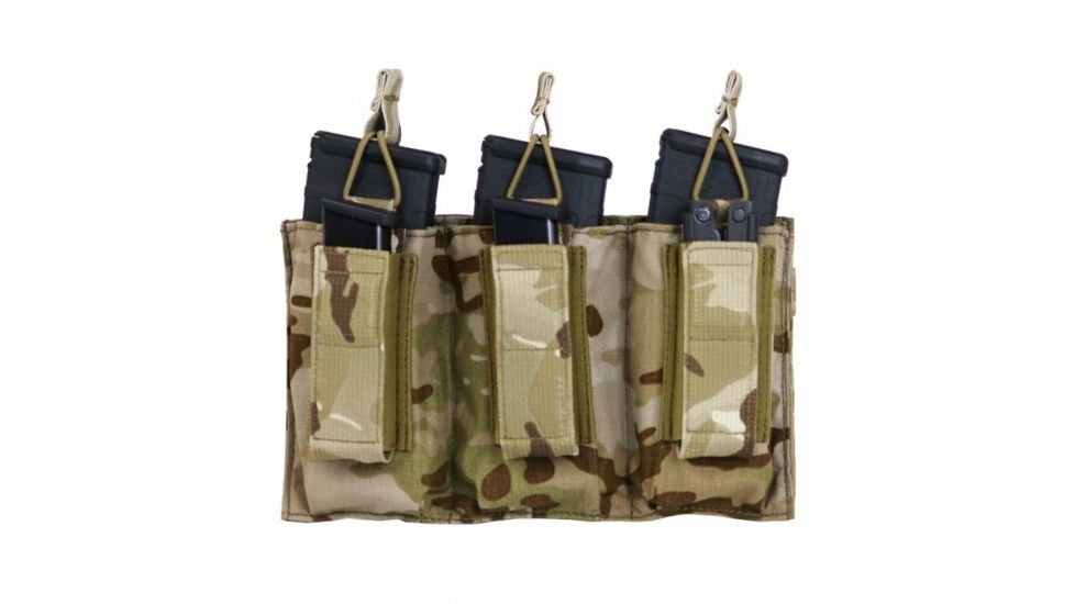 Tactical Assault Gear TAG MOLLE Shingle-Pistol Enhanced 3 Mag Pouch, Mc Arid 835994