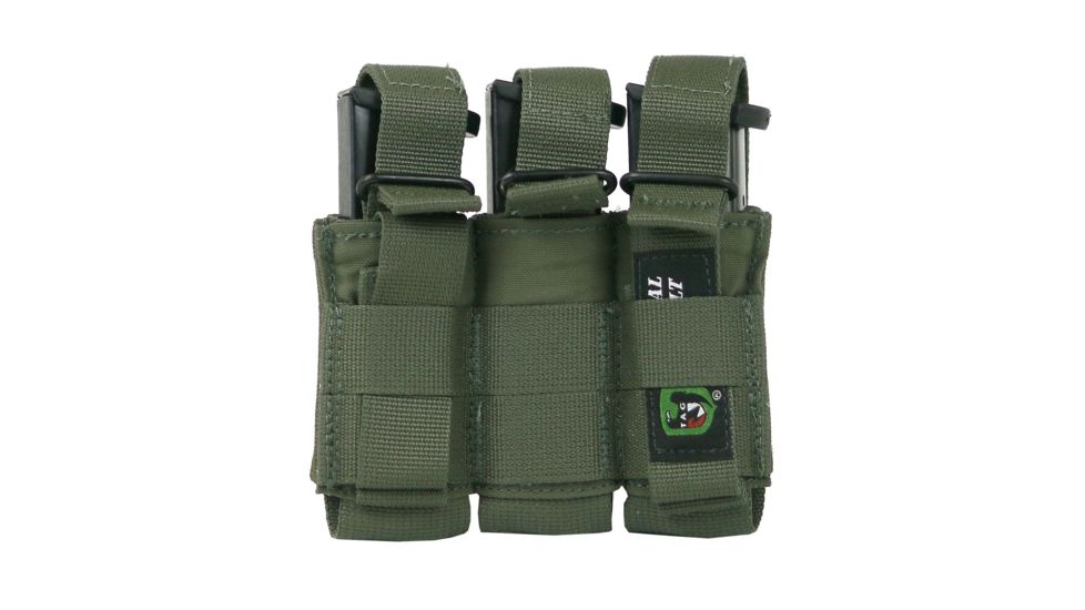 Tactical Assault Gear Triple Multi-Caliber Pistol Pouch, Ranger Green 834412