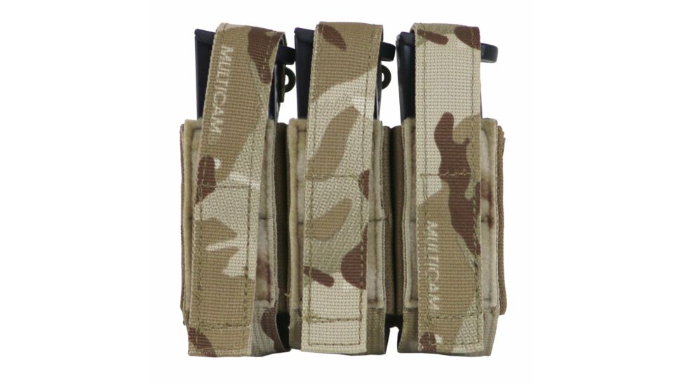 Tactical Assault Gear Triple Multi-Caliber Pistol Pouch, Mc Arid 835919
