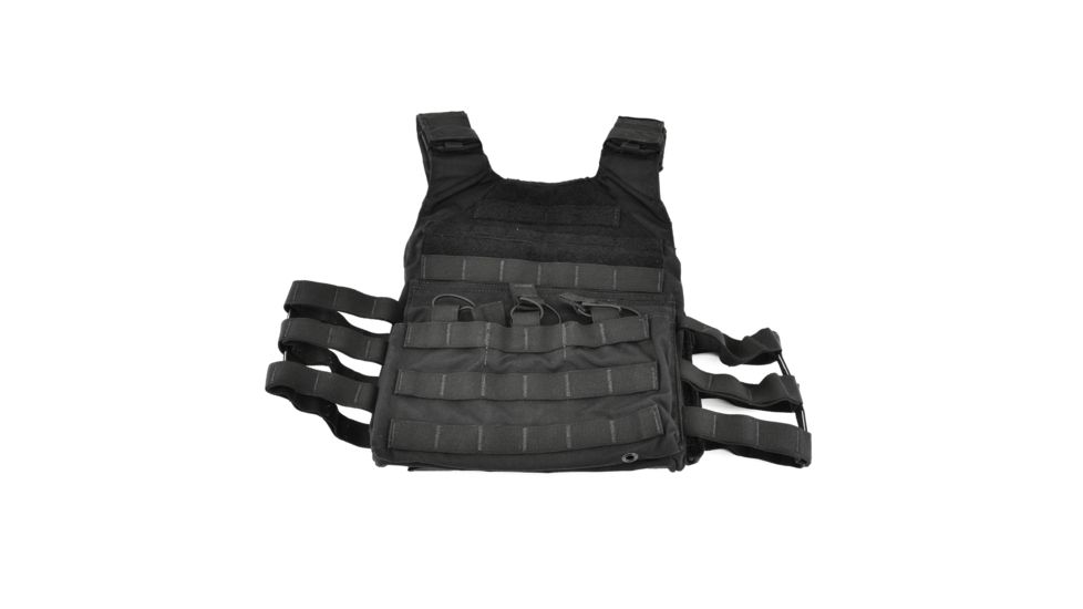 Tactical Assault Gear Vanguard Plate Carrier Set w/ Skeletal Cummerbund, Black, Medium 831327