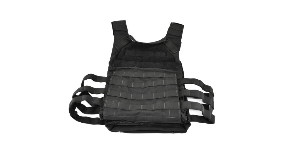 Tactical Assault Gear Vanguard Plate Carrier Set w/ Skeletal Cummerbund, Black, Medium 831327