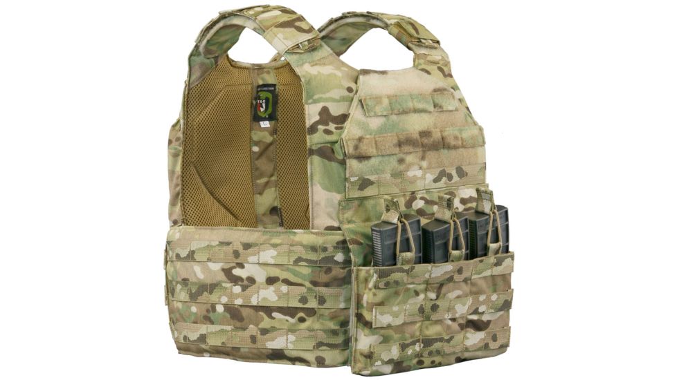 Vanguard Plate Carrier Set w/ Standard Cummerbund, Multicam, XL