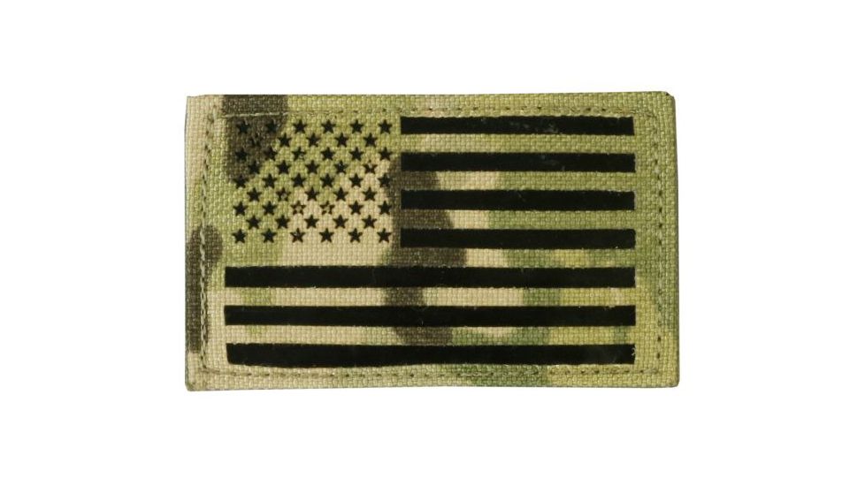 Tactical Assault Gear Velcro US Nylon/IR Flag US Flag Patches Left, Multicam 831233