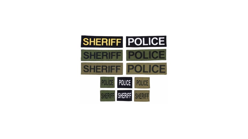 Tactical Tailor Police ID Badge, 3x4, WH/BLK, 78110-2