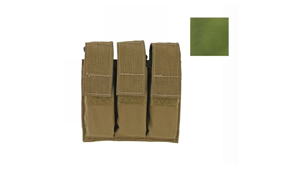 Tactical Tailor Triple Pistol Mag Pouch, Olive Drab, 10011-1