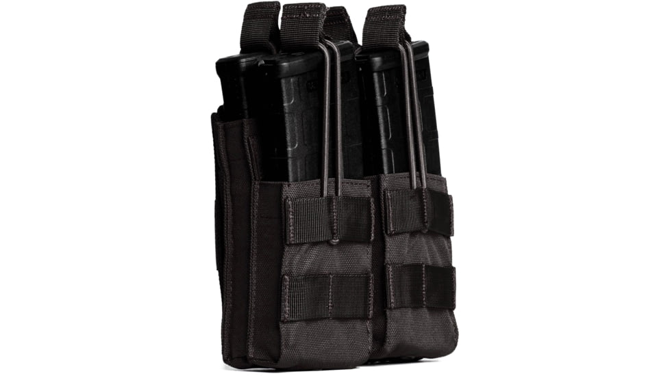 Tacticon Armament Double Rifle Stacker Mag Pouch, Black, BKRS2/RS2-BP-BK
