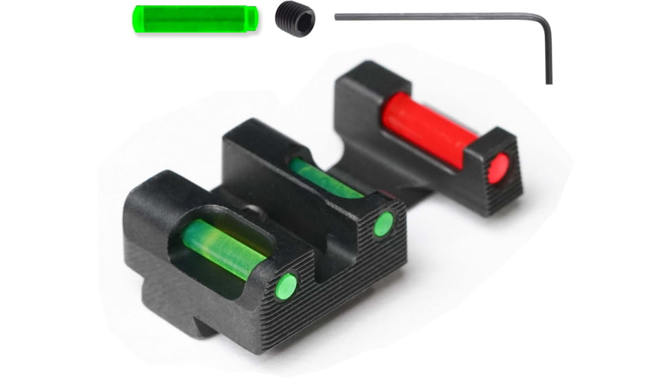 Tag Precision Canik TSF TAC Pistol Sights Fiber Optic, METE, Black, 130BE134BG