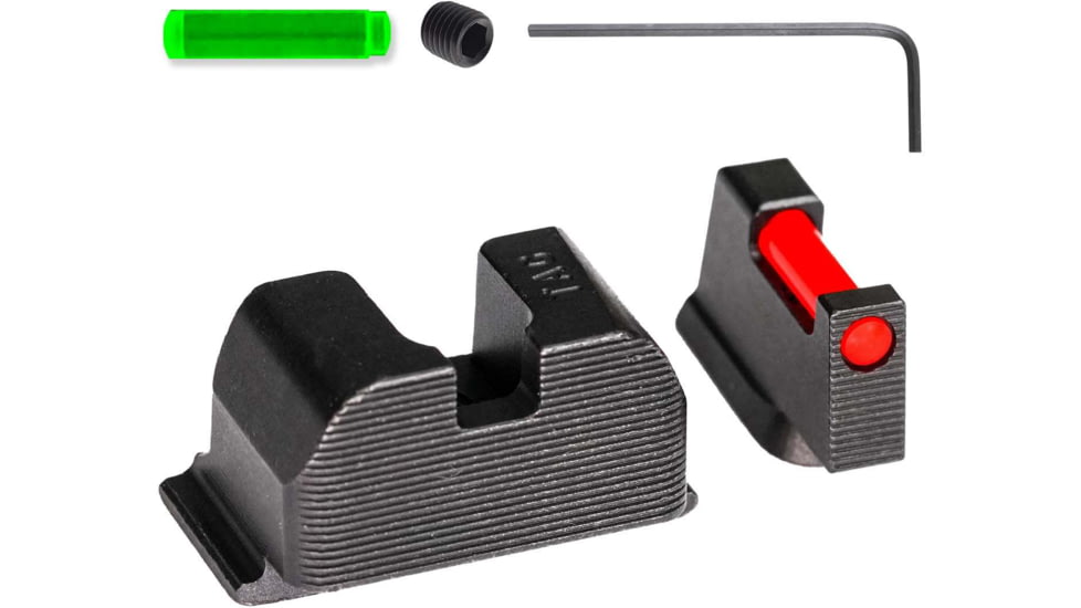 Tag Precision CZ P10TSH OR Pistol Sights Fiber Optic, P10, Black, 092BE092PN