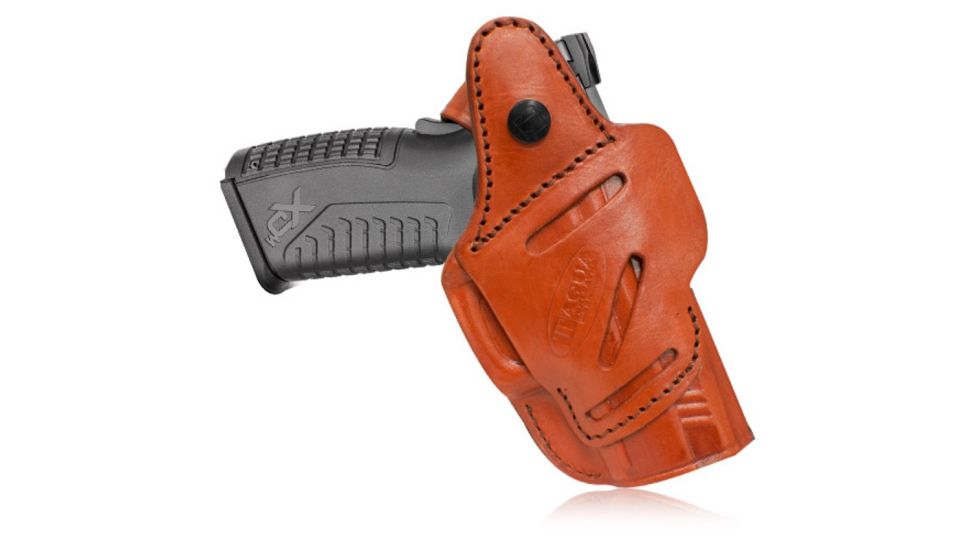 Tagua Gunleather Four in One Holster With Thumb Break, Brown, Left Hand, IPHR4-1213
