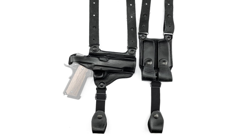 Tagua Gunleather Full Slide Shoulder Holster, Black, Right Hand, SH4-465
