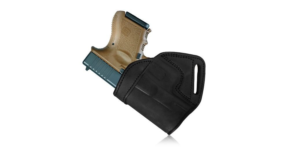 Tagua Gunleather Middle Back Holster, Black, Right Hand, MBH-005