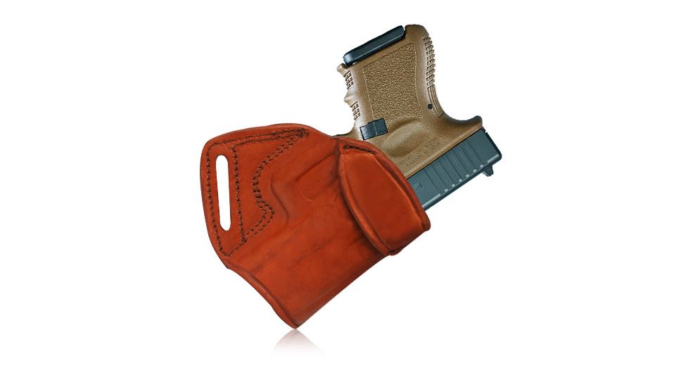 Tagua Gunleather Middle Back Holster, Brown, Right Hand, MBH-007