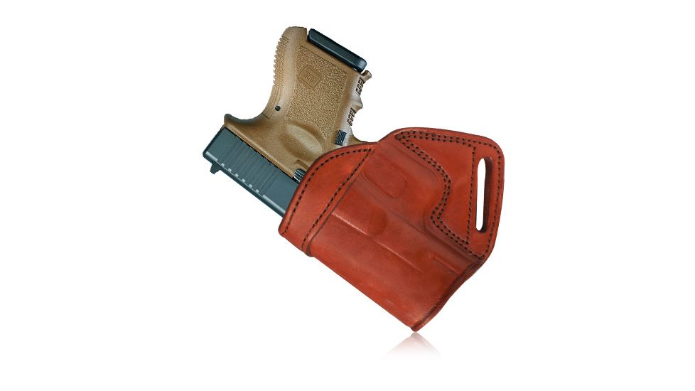 Tagua Gunleather Middle Back Holster, Brown, Right Hand, MBH-007