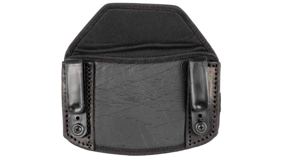 Texas 1836 The Weightless - Dual Clip IWB Holster, Ambidextrous Hand,  Most Glocks, XDs, Taurus Mill &amp; Slim, 24/7, Sigs, HK .40, 9mm &amp; .45, Black, TWHS-DC-003