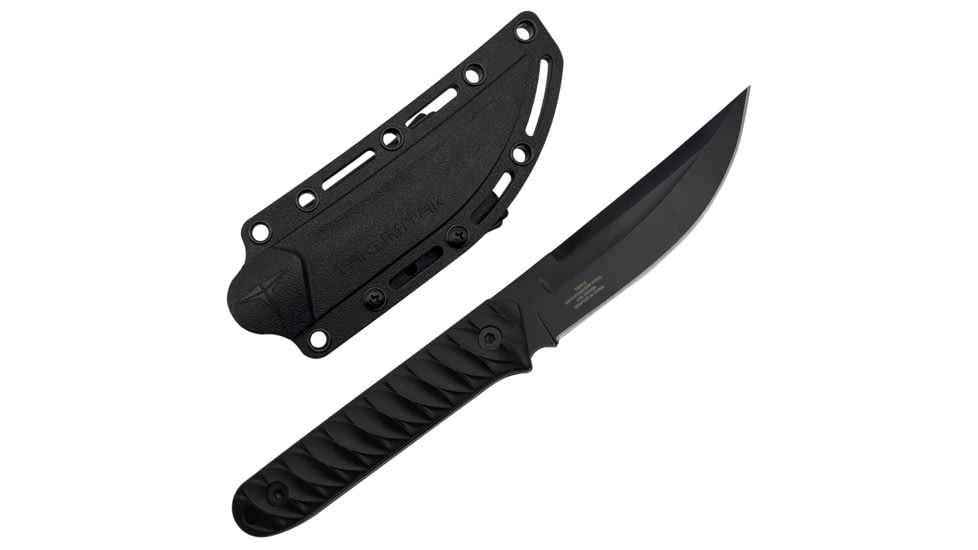 Takumitak Ninja Fixed Blade Knife, 4.25in, 3Cr13 Blade, Trailing Point, FRN, Black, TKF313