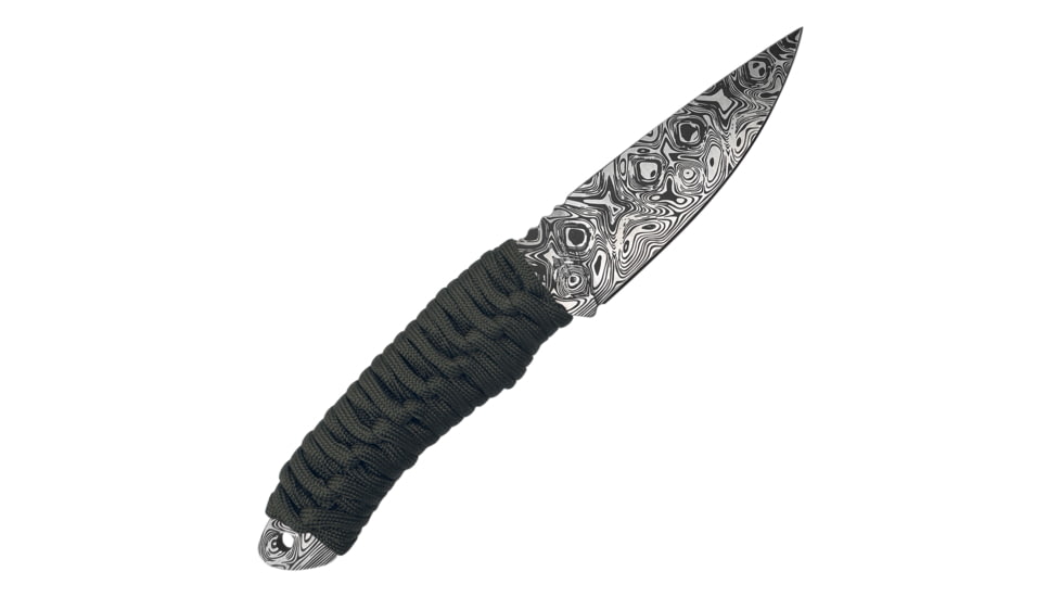 Takumitak Nighthawk Fixed Blade Knife, 4.25in, 3cr13 Blade, Drop Point Blade, 550LB Paracord Wrapped, Green, TKF101GN-CS