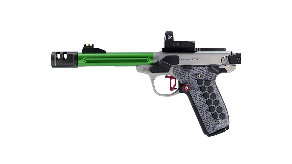 TANDEMKROSS Hivebrid G10 Panel Grips For Smith &amp; Wesson SW22 Victory, White with Black, TK23N0400WHT1