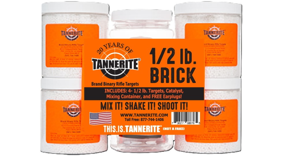 Tannerite 1/2 Pound Brick, Single Brick of Four 1/2 Pound Targets, 12BR