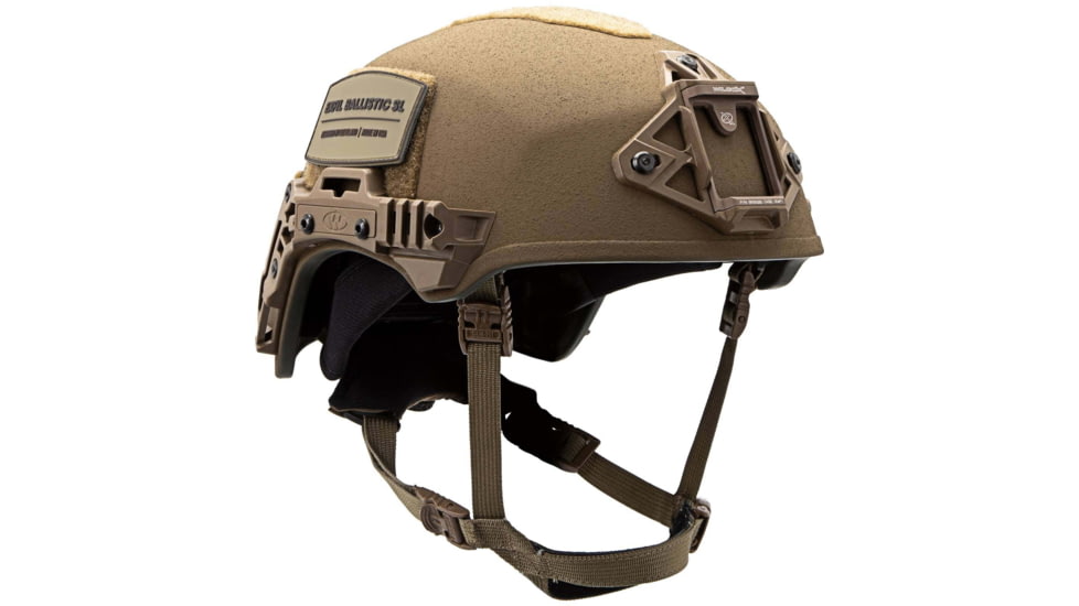 Team Wendy EXFIL Ballistic SL Helmet LED Left Eye Dominant Retention, Coyote Brown, Medium/Large, 76-31S-E31-L