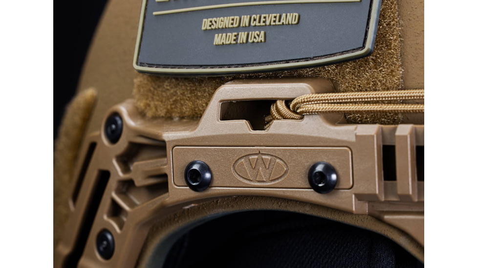 Team Wendy EXFIL Rail 3.0 Ballistic Helmet, LED Left Eye Dominant Retention, Coyote Brown, 2XL, 73-R3-32S-E32-L