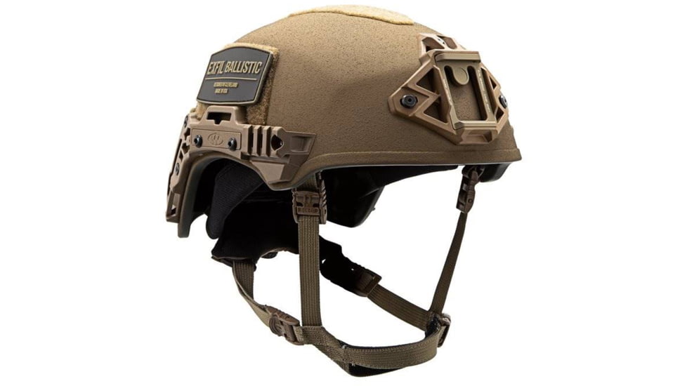 Team Wendy EXFIL Rail 3.0 Ballistic Helmet, LED Left Eye Dominant Retention, Coyote Brown, 2XL, 73-R3-32S-E32-L