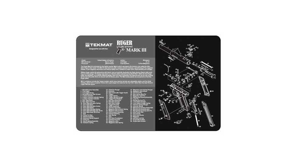 Tekmat Armorers Bench Mat 11''x17'' Ruger Mark Iii Pistol