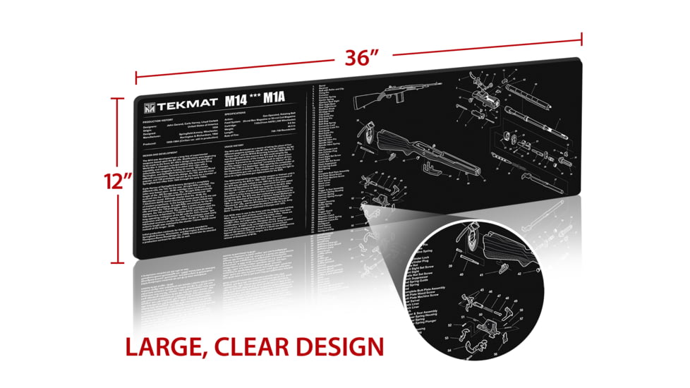 TekMat M14/M1A Gun Cleaning Mat, TEK-R44-M14