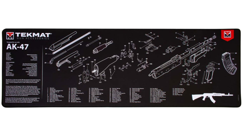 TekMat Ultra 44 - AK-47 -Gun Cleaning Mat, Black, TEK-44-AK47