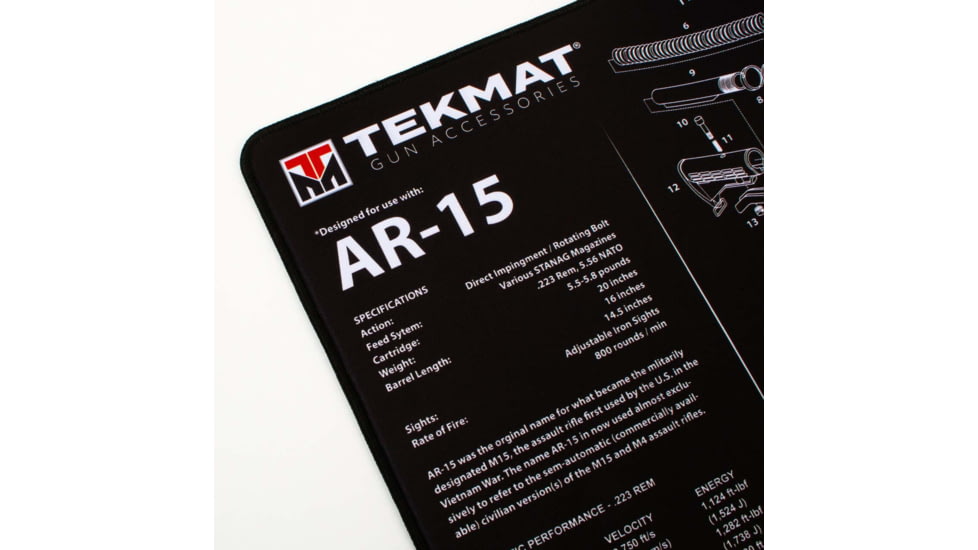 TekMat Ultra 44 - AR-15 -Gun Cleaning Mat, Black, TEK-44-AR15