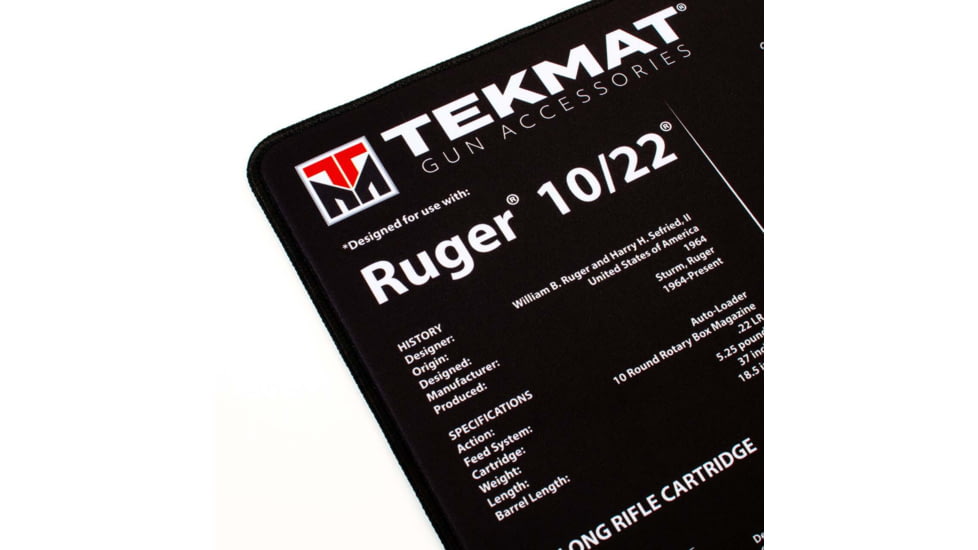 TekMat Ultra 44 - Ruger 10/22 -Gun Cleaning Mat, Black, TEK-44-1022