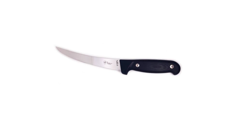 Templar Knife Cutlery Boning Fixed Blade Knife, 6in, RWL34 Damasteel, K-6B-BK-36-2