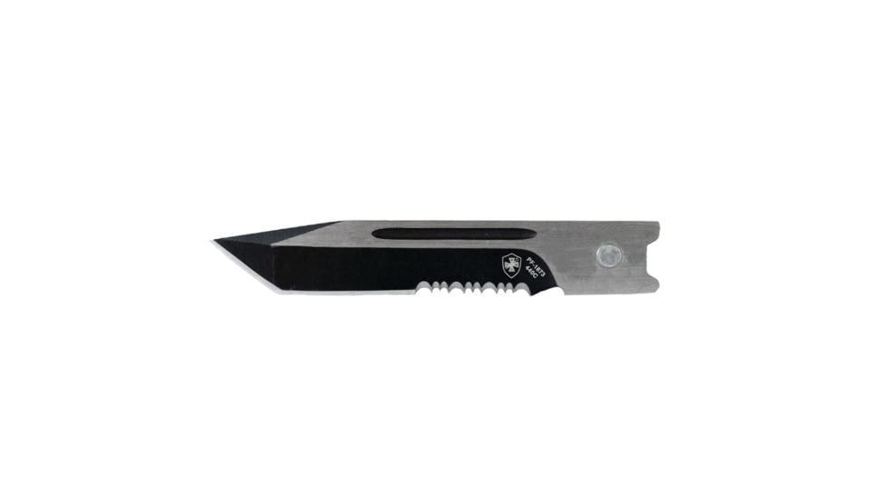 Templar Knife Gen II Carbon Fiber Dip OTF Automatic Folding Knife, 3.5in, 440C Steel, Tanto, Serrated, Black Finish, Carbon Fiber Dip Handle, L-CF-53-1