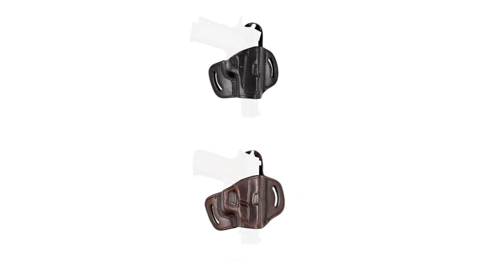 Texas 1836 Fort - Quick Draw OWB Holster, Black, Brown