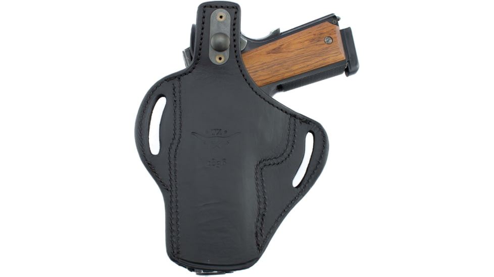 Texas 1836 Standoff - Thumb Break OWB Holster, Right Hand, 1911 4in, Black, TX-BH1-210