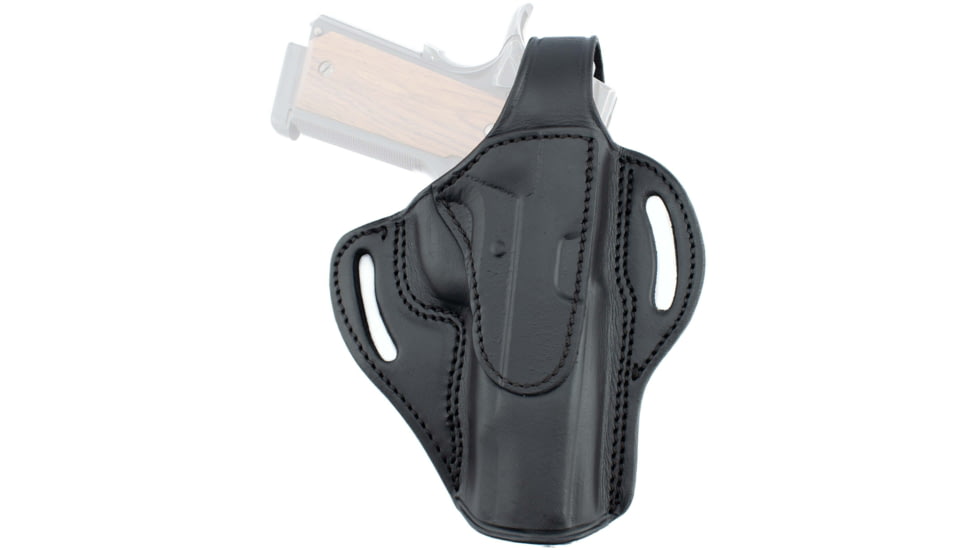 Texas 1836 Standoff - Thumb Break OWB Holster, Right Hand, 1911 4in, Black, TX-BH1-210