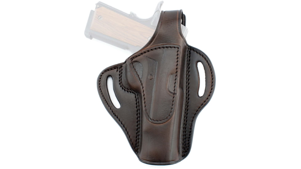 Texas 1836 Standoff - Thumb Break OWB Holster, Right Hand, Most Large Frame Revolvers 4in, Brown, TX-BH1-942