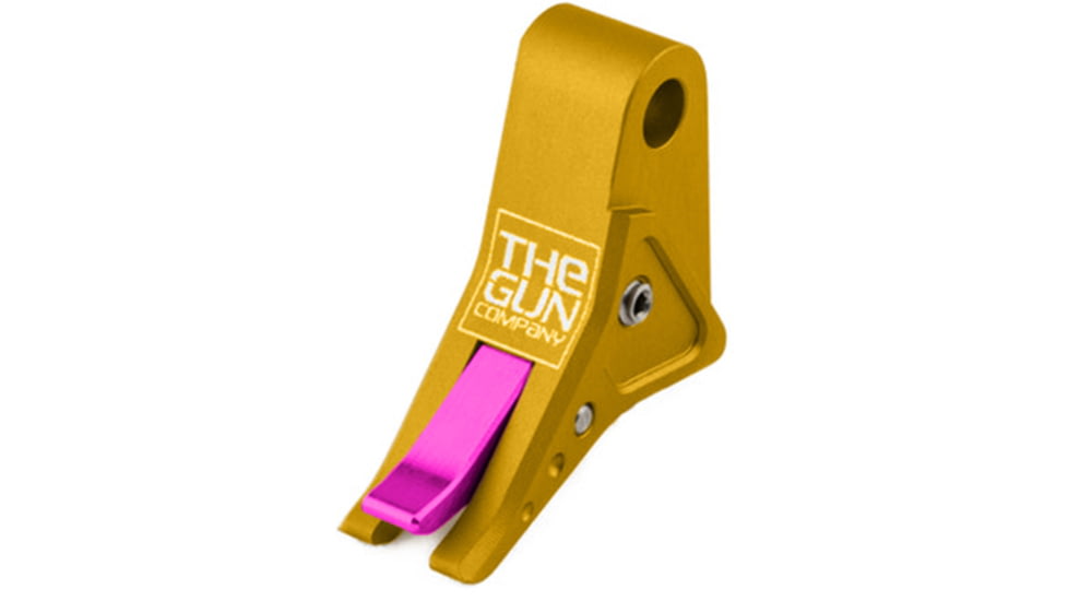 The Gun Company Gen 1-5 SS Trigger, Gold Shoe/Pink Safety, Gold/Pink, TGC-SS-TRG-GOLD-PNK