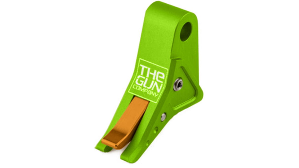 The Gun Company Gen 1-5 SS Trigger, Monster Green, Orange Safety, Monster Green/Orange, TGC-SS-TRG-MGRN-OR