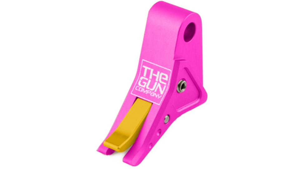 The Gun Company Gen 1-5 SS Trigger, Pink Shoe/Gold Safety, Pink/Gold, TGC-SS-TRG-PNK-GOLD