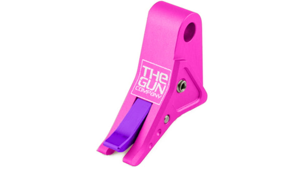 The Gun Company Gen 1-5 SS Trigger, Pink Shoe/Purple Safety, Pink/Purple, TGC-SS-TRG-PNK-PRP
