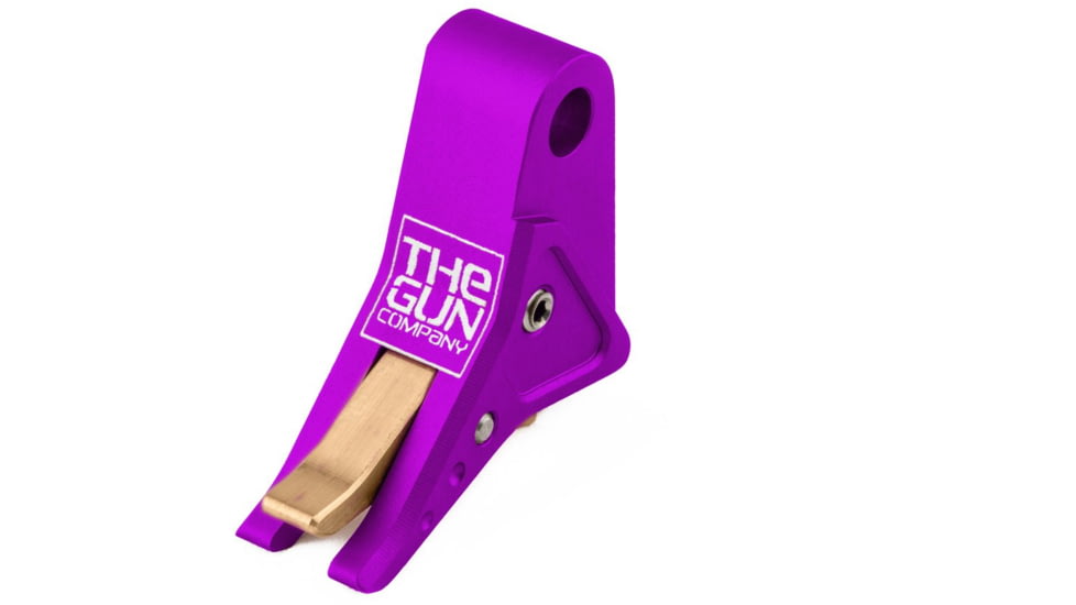 The Gun Company Gen 1-5 TWP Trigger, Purple Shoe/Copper Safety, Purple/Copper, TGC-TWP-TRG-PRP-CPR