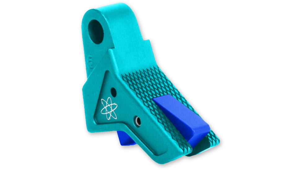 The Gun Company Gen 1-5 TWP Trigger, Teal Shoe/Blue Safety, Teal/Blue, TGC-TWP-TRG-TEAL-BLU