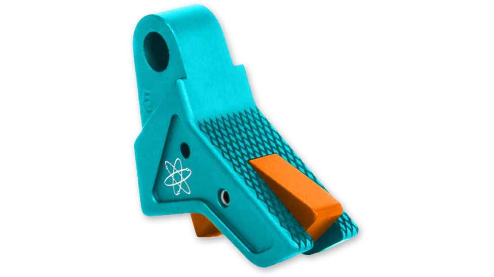 The Gun Company Gen 1-5 TWP Trigger, Teal Shoe/Orange Safety, Teal/Orange, TGC-TWP-TRG-TEAL-OR