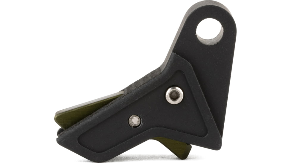 The Gun Company Gen 3/4 TWP Trigger, Black Shoe, OD Green Safety, TWP-TRG-BLK-ODGRN