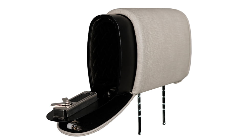 The Headrest Safe Co. Slide Bundle, Cloth, Light Gray, HRSLIDEBUNLGC03