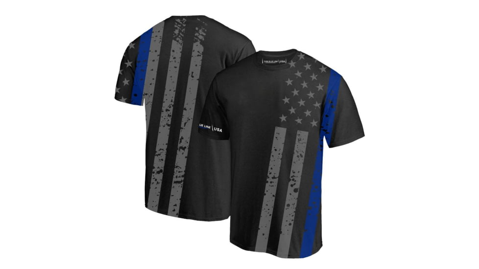 Thin Blue Line Athletic T-shirt - All-over, - SUB-TBL-SHIRT-M