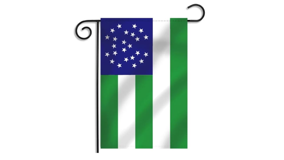 Thin Blue Line Nypd Garden Flag, 12 X 18 Inches, Green - GARDEN-NYPD-12X18
