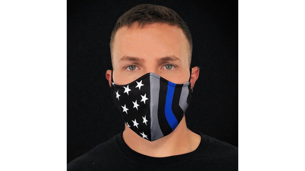 Thin Blue Line Premium Face Mask - TBL-A-AM-AD