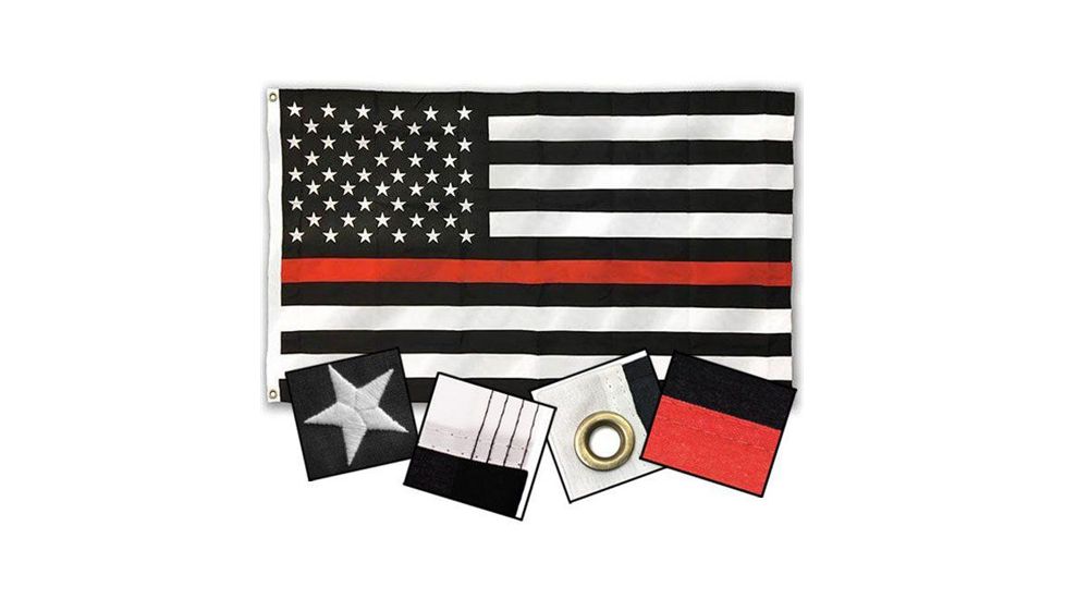Thin Blue Line Thin Red Line American Flag, 2 X 3 Ft - DR-AMERICAN-2X3
